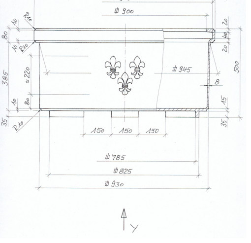 Flower buckets square in in planning