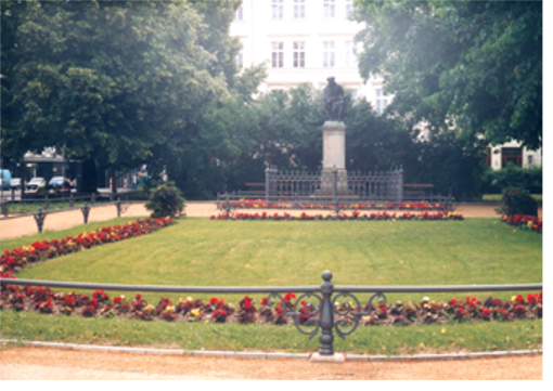 Green areas enclosure at the city of Leipzig