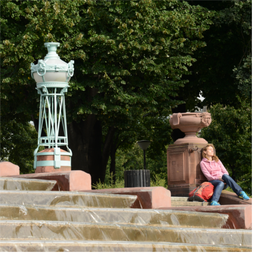 Art Nouvau style luminaires after restoration