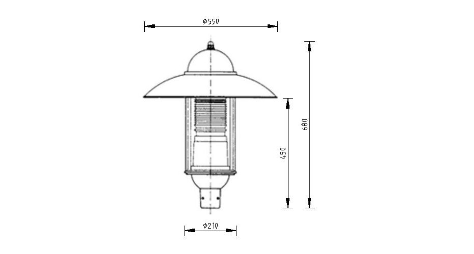 Moderne leuchte  TML-340 zeichnung