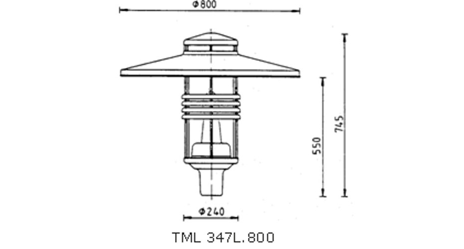 dekorative Leuchte TML-347 B zeichnung