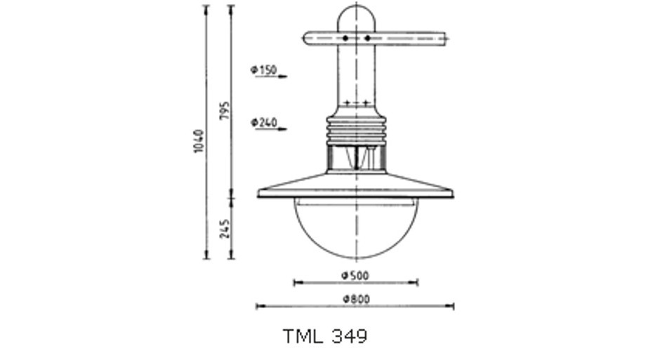 dekorative Leuchte TML-349 zeichnung