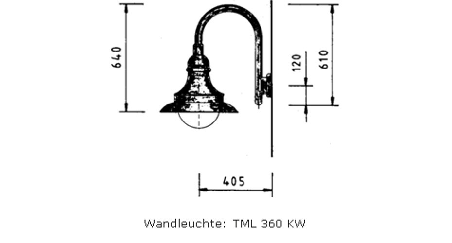 dekorative Leuchte TML-360 zeichnung