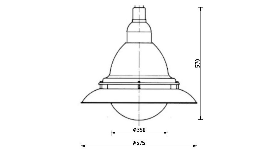 dekorative Leuchte TML-360 zeichnung