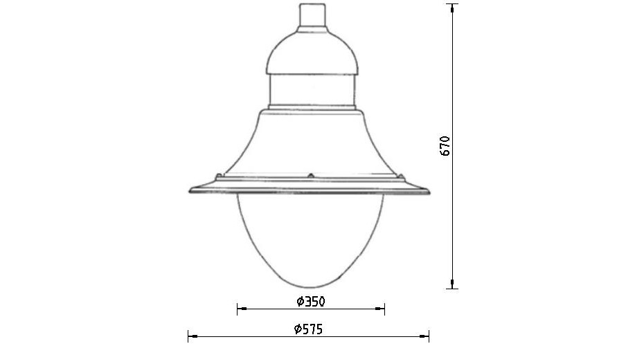 dekorative Leuchte TML-360 zeichnung